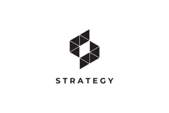 Strategy - Geometric Pixel Letter S Logo Design Vector Product Image 3