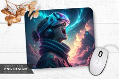 Cosmic Excitement Futuristic Adventure Mouse Pad PNG Design Product Image 1