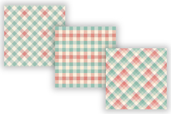 Pastel Gingham Seamless Pattern Bundle, Cottagecore Plaid Product Image 3