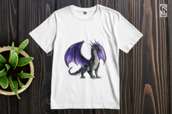 Purple Dragon Clipart PNG Product Image 3