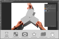Business Cards Triangle Hands Product Image 2