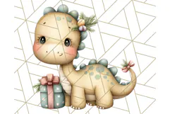 Christmas Dinosaur Party Png, Dino Clipart PNG Product Image 3