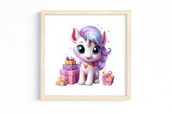 Birthday Unicorn Sublimation Clipart Product Image 3