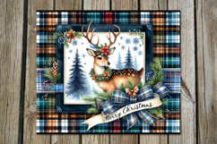 Christmas deer | 4 retro xmas Sublimation Tumbler designs Product Image 3