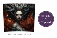 3D Vampire Tumbler Wrap, 3D Halloween Tumbler Sublimation Product Image 3