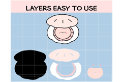 Cute Baby Shellfish SVG Clipart Bundle Product Image 3