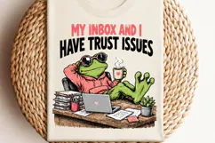 Funny Frog Email Humor PNG, Office Email Sarcasm Frog PNG, W Product Image 3