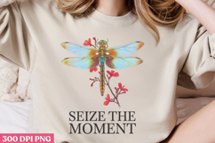 Seize the moment PNG, Positive Dragonfly Sublimation PNG Product Image 3