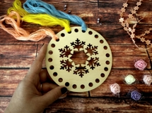 Basket base embroidery floss organizer 6 inch digital file Product Image 3