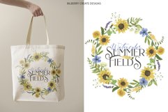 Watercolour Summer Flowers Fields Product Image 4