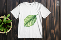 Green Tropical Leaf Clipart Sublimation PNG Product Image 3