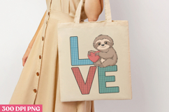 Love PNG, Sloth Sublimation PNG Product Image 3