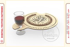 Wine Serving Tray - laser cutting file - Glowforge ready SVG Product Image 3