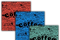 coffee digital papers, Coffee pattern, Coffee background Product Image 2