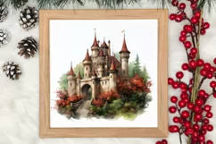Christmas Castle Clipart Sublimation, Christmas PNG Product Image 3