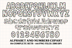 Easter Day Alphabet png clipart, easter day letters doodle Product Image 3