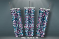 Abstract Boho Seamless Tumbler Wrap Sublimation Design Product Image 5