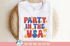 Party In The USA SVG | 4th of July Festive Illustration Product Image 3