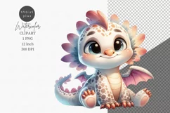 Fantasy clipart, Baby dragon clipart Product Image 1
