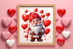 Cute Valentine Gnome Clipart, Gnome Clipart, Cute Gnome Product Image 3