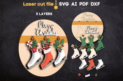 Christmas Signs Bundle SVG laser cut file for Glowforge Product Image 3