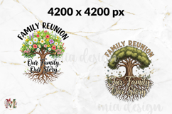 Family Reunion PNG, Wildflower Tree of Life Sublimation Product Image 2