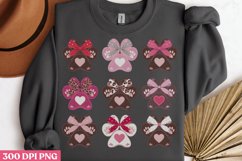 Paw Feet PNG, Coquette Valentines Day Sublimation PNG Product Image 3