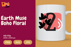 Earth Muse Boho Floral Monogram Product Image 1