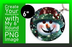 Seasonal Cheer: Circular Christmas Sublimation Patterns Product Image 1