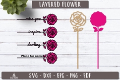 3d Layered Flower SVG Laser Cut Bundle Product Image 4