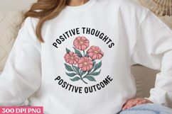 POSITIVE THOUGHTS POSITIVE PNG, Positive Sublimation PNG Product Image 1
