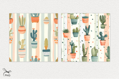 Cacti digital paper, background clipart Product Image 3