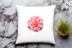 Pink Rose Clipart Sublimation PNG Product Image 3