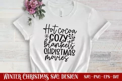 Hot cocoa cozy blankets christmas movies SVG Product Image 2