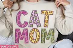 Cat Mom PNG, Cat Mom Sublimation PNG Product Image 1