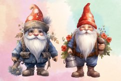Christmas Santa Gnome Clipart Sublimation, Christmas Santa Product Image 4