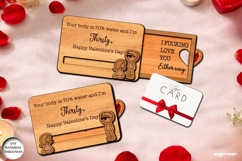 Dirty Valentine Card Holder Laser Cut | Glowforge | SVG Product Image 1