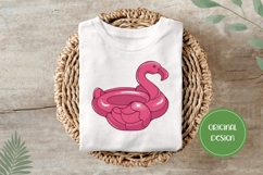 Hand Drawn Flamingo Illustration, Cartoon Flamingo PNG Product Image 3