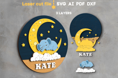 Baby Name Sign Bundle SVG laser cut files for Glowforge Product Image 3