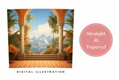 Tropical Leaves Tumbler Wrap Design, Summer Tumbler Template Product Image 3