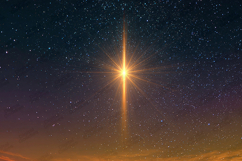 Glowing Star Night Sky Background with Bright Light and Star Product Image 1