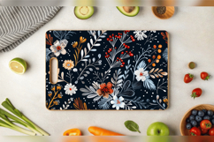 Winter Embroidery Flowers Cutting Boards sublimation Design Product Image 3