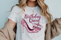 Birthday Queen Sublimation PNG, Birthday PNG Design Product Image 3