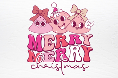 Retro Pink Christmas SVG Product Image 3