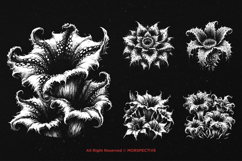 10 Bundle Dark Art Plant Scary monster Horror Flower Spooky Product Image 5