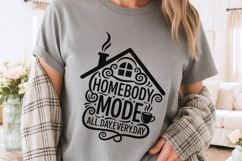 Homebody Mode Svg, Cozy Introvert Svg, Funny Mom Life Svg. Product Image 4