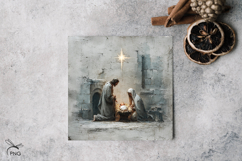 Nativity scene digital paper, background clipart Product Image 3