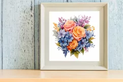 Wedding Flowers Bouquet Clipart, Watercolor Clipart Product Image 3