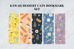 Kawaii Dessert Cats Bookmark Set,Cute Sweet Treat Kittens Product Image 3
