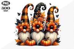 Halloween Gnomes Sublimation - Clipart PNG Design Product Image 1